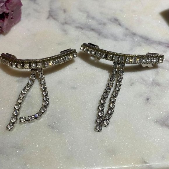 MUSI Vintage Rhinestone Shoe Clips (EUC) - Picture 2 of 7